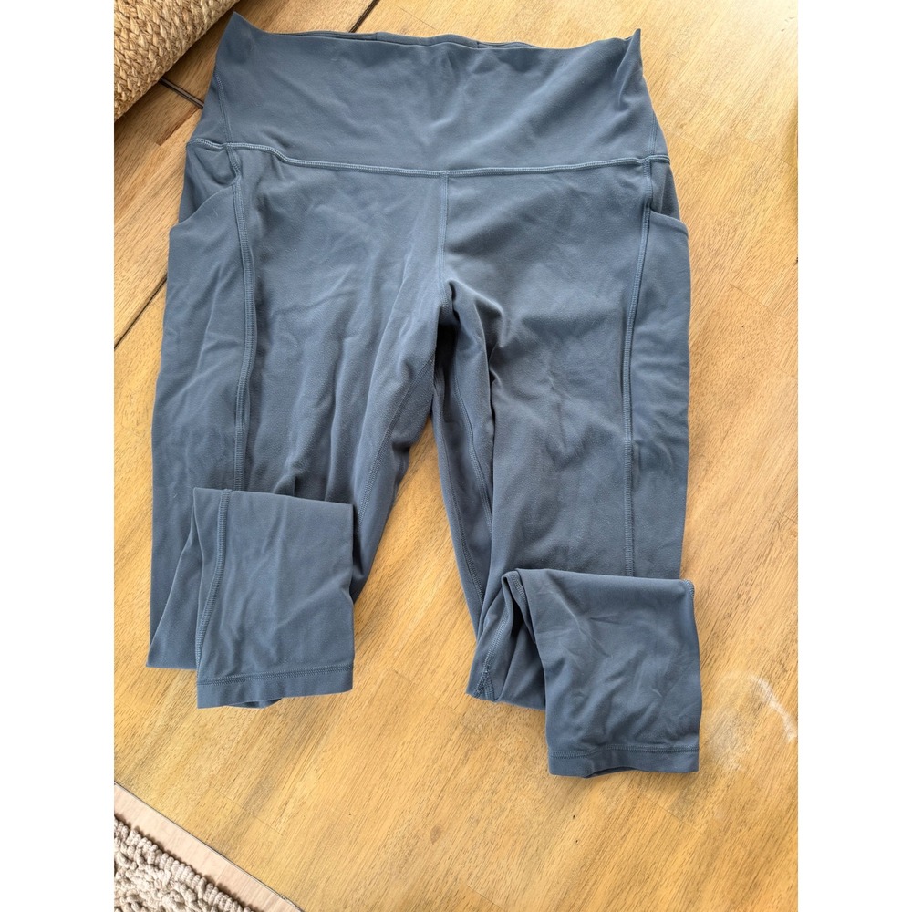 Lululemon Align High-Rise Pant with Pockets 21 Blue Gray Leggings Yoga Cropped